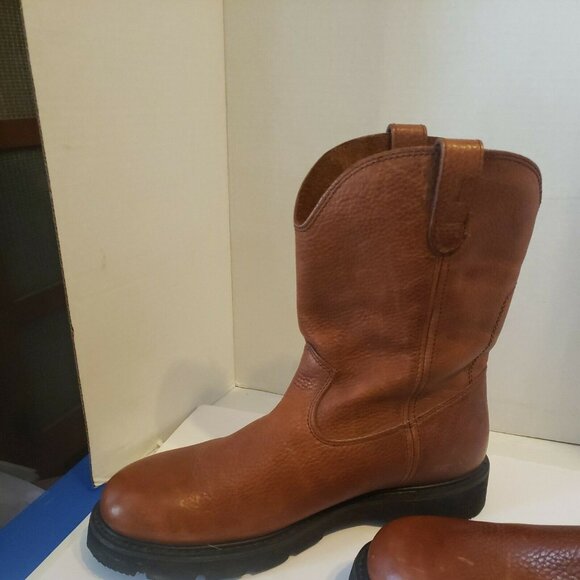 Men's Dickies Leather Boots Cowboy Work Size 12 EUC - Picture 3 of 6